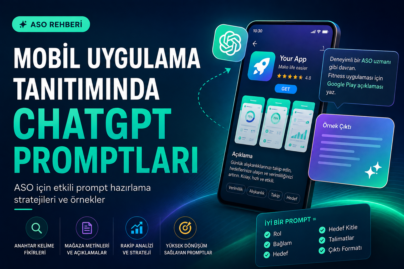 Mobil Uygulama Tanıtımında ChatGPT Promptları: ASO İçin Etkili Prompt Hazırlama Rehberi